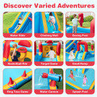Inflatable Water Park with Protective Mesh Walls  product image