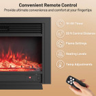 1500W Electric Fireplace Insert with Adjustable Thermostat product image