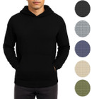 Men's Waffle Knit Thermal Pullover Hoodie (3-Pack) product image