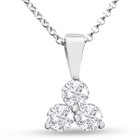1 Carat Lab Created Diamond Triangle Necklace product image