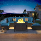 7 Piece Outdoor Patio Furniture Set with Fire Pit Table product image