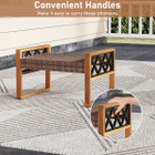 Outdoor PE Rattan Wicker Ottoman (2-Pack) product image