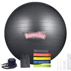 BounceZiez Home Workout Package Yoga Ball + 5 Pack Exercise Bands product image