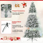 7FT Half Artificial Pre-Lit Christmas Tree product image