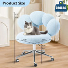 Vanity Chair with Wheels and Adjustable Height product image