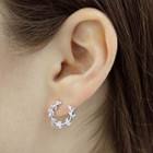Vine Leaf Diamond Earrings product image