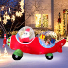 7.2 ft  LED Christmas Airplane Inflatable Decoration  product image