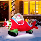 7.2 ft  LED Christmas Airplane Inflatable Decoration  product image