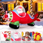 7.2 ft  LED Christmas Airplane Inflatable Decoration  product image