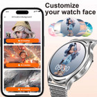 Ladies Smart Watch Bluetooth Call Sports Fitness Tracker Body Sleep Monitor Steel Smart Bracelet Waterproof Women Smartwatch Color Silver product image