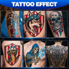 Wireless Tattoo Pen Kit with LED Screen Display and 9000 RPM Adjustable Stroke Professional Tattoo Machine Kit,Tiffany Blue product image