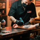 Wireless Tattoo Pen Kit with LED Screen Display and 9000 RPM Adjustable Stroke Professional Tattoo Machine Kit,Tiffany Blue product image