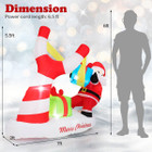 7 Foot Christmas Inflatable Santa Decoration  product image