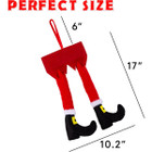 Hanging Santa Legs Christmas Decoration product image