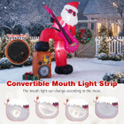 8.4 ft Inflatable Guitar Santa Claus with Sound-Synced Light Effect product image