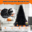 Halloween Tree with Black Branch Tips and Orange, Purple LED Lights product image
