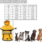 Reflective Raincoat with Hood for Dogs (X-Large) product image