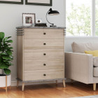 5-Drawer Farmhouse Dresser with Rubber Wood Legs  product image