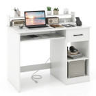 Computer Desk with Charging Station and Adjustable Shelf product image
