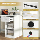 Computer Desk with Charging Station and Adjustable Shelf product image