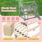 Twin-Over-Queen House Shaped Bunk Bed Frame product image