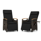 Adjustable Wicker Patio Recliner Chair product image