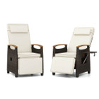 Adjustable Wicker Patio Recliner Chair product image
