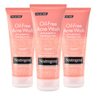 Neutrogena Oil Free Pink Grapefruit Acne Face Wash (3-Pack) product image
