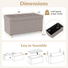 30” Storage Ottoman Bench with Tray (1- or 2-Pack) product image