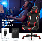 Gaming Chair with Ergonomic Cushion and Lumbar Support Massager product image