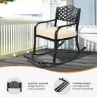 Cushioned Outdoor Metal Rocking Chair  product image