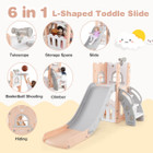  6-in-1 L-Shaped Toddler Slide product image