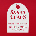 Santa Claus Personalized Christmas Stop Sign  product image