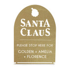 Santa Claus Personalized Christmas Stop Sign  product image