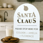 Santa Claus Personalized Christmas Stop Sign  product image