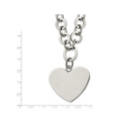 Polished Heart Necklace with Chain product image