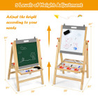 Kids' Art Easel with Whiteboard, Paper Roll, and Chalkboard product image