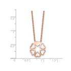 Stainless Steel Circle Hearts Pendant Necklace with Chain product image