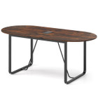 71" Oval Home Office Table with Cable Management product image