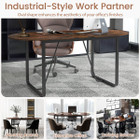 71" Oval Home Office Table with Cable Management product image