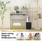 Home Office Computer Desk with Open Storage Shelf product image