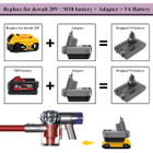 Battery Adapter Replacement for Dyson and Dewalt product image