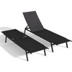 Adjustable Outdoor Chaise Lounge Chairs with Wheels product image