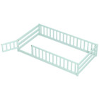 Twin Size Floor Bed with Gate and Safety Guardrails product image