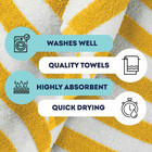 Ultra-Soft 100% Cotton Jumbo Striped Pool Cabana Hotel Beach Towel (3-Pack) product image