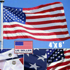 USA Printed Nylon Flag with Brass Grommets (4-Pack) product image