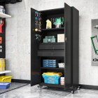 71" Metal Garage Storage Cabinet with Wheels product image