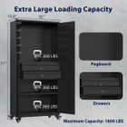 71" Metal Garage Storage Cabinet with Wheels product image