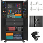 71" Metal Garage Storage Cabinet with Wheels product image
