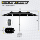 15FT Patio Umbrella with Solar Lights product image
